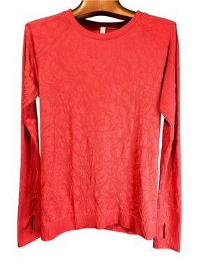 Lululemon Athletica Coral Red
Rest Less Pullover Long Sleeve 
Aries / Aries